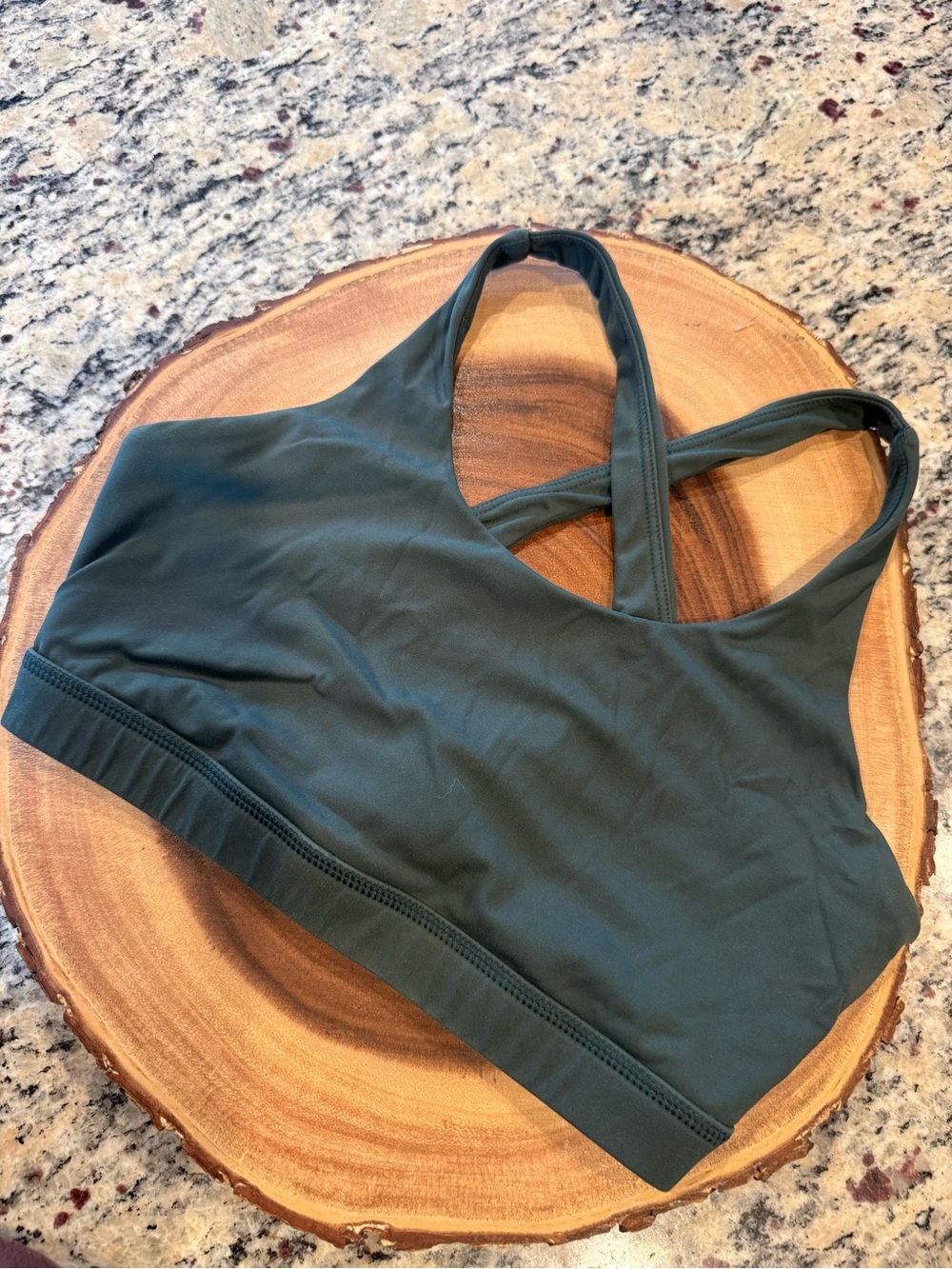 Born Primitive Seamless Crossback Sports Bra - Green